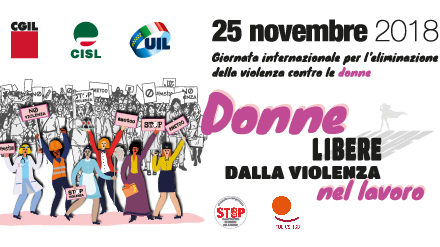 CGIL-CISL-UIL: in piazza il 25 novembre CONTRO LA VIOLENZA SULLE DONNE