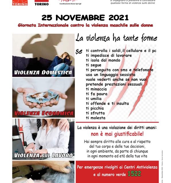 25 novembre 2021 giornata internazionale contro la violenza maschile sulle donne