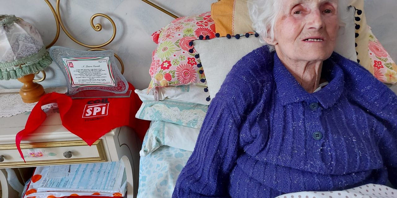 Laura Caridi, 92 anni, partigiana e una vita nel sindacato
