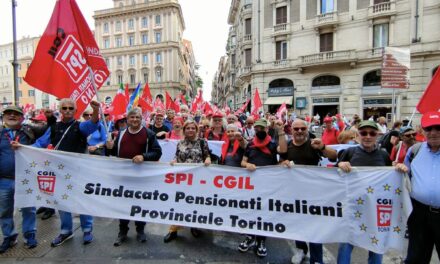 Lo SPI torinese alla manifestazione di Roma