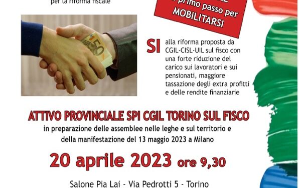 ATTIVO PROVINCIALE SPI CGIL TORINO SUL FISCO