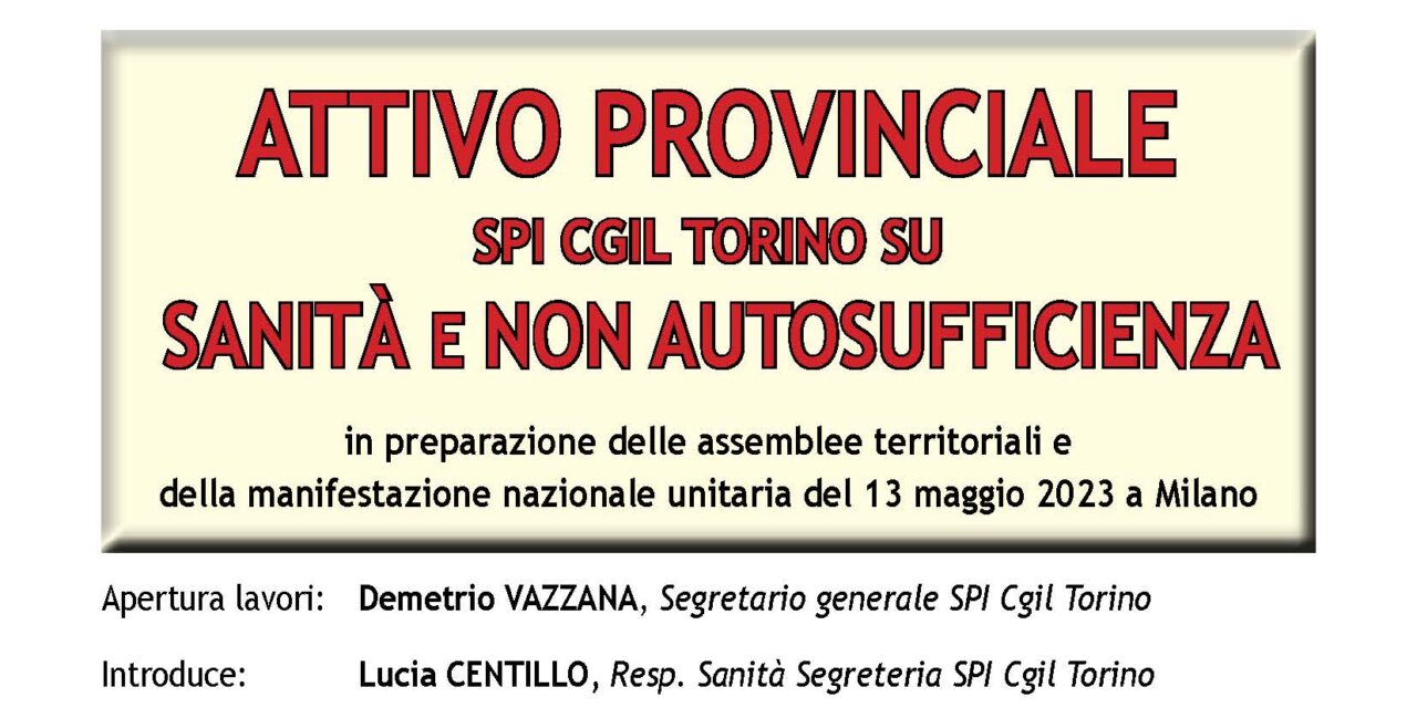 attivo provinciale 27 aprile 23 su sanità e non autosufficienza