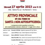 attivo provinciale 27 aprile 23 su sanità e non autosufficienza