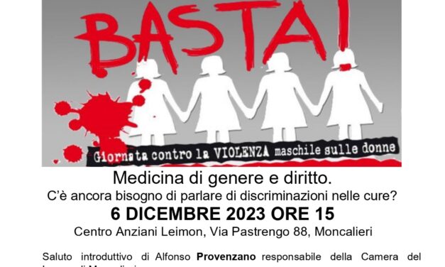 IL 25 NOVEMBRE NON BASTA!